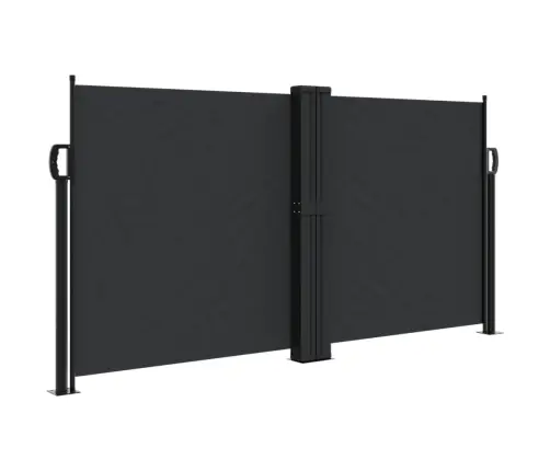 Izvelkams Sānu Aizslietnis, Melns, 120X600 Cm Vidaxl