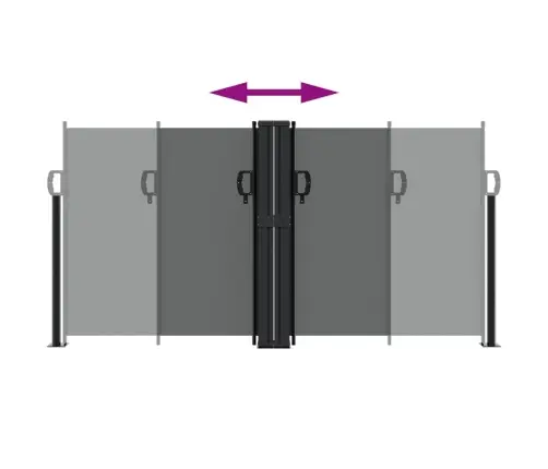 Izvelkams Sānu Aizslietnis, Antracītpelēks, 120X600 Cm Vidaxl
