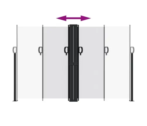 Lahtitõmmatav Külgsein, Valge, 160 X 600 Cm