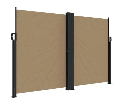 Izvelkama Sānu Markīze, Pelēkbrūna, 160X600 Cm Vidaxl