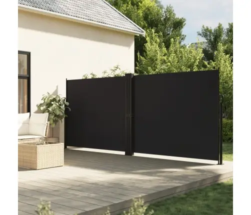 Lahtitõmmatav Külgsein, 180 X 600 cm Must