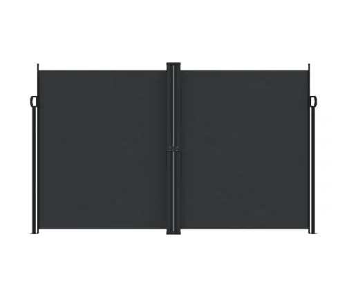 Izvelkama Sānu Markīze, Melna, 200X600 Cm Vidaxl