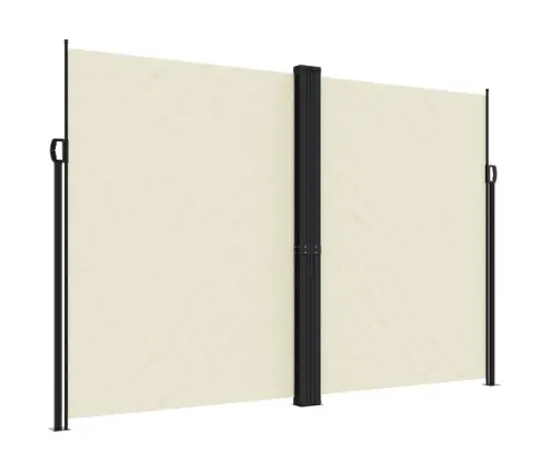 Izvelkama Sānu Markīze, Krēmkrāsas, 220X600 Cm Vidaxl