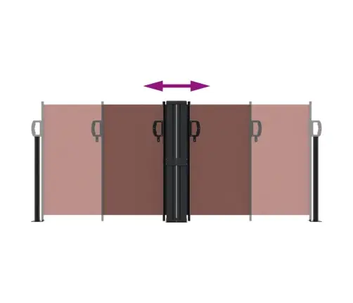 Izvelkams Sānu Aizslietnis, Brūns, 100X1000 Cm Vidaxl