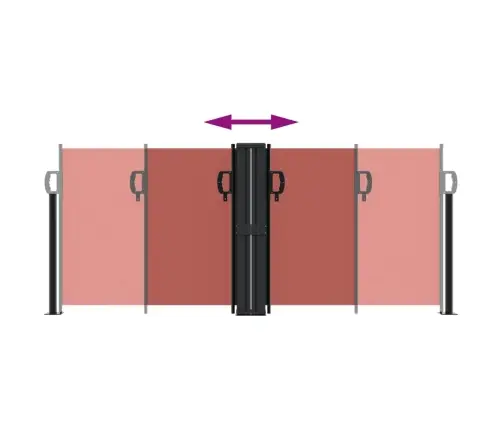 Lahtitõmmatav Külgsein, Terrakota, 100 X 1000 Cm