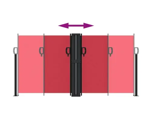 Izvelkams Sānu Aizslietnis, Sarkans, 120X1000 Cm Vidaxl