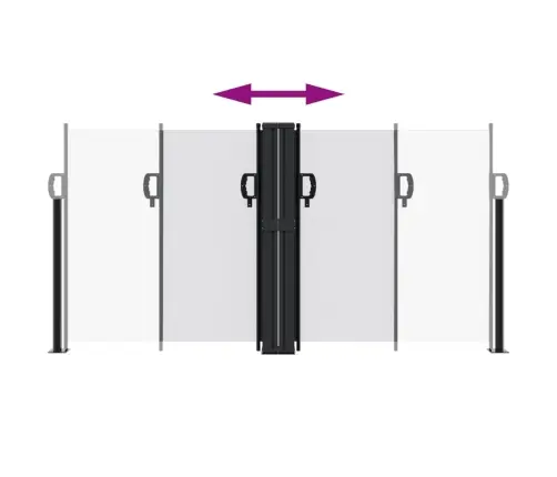 Izvelkams Sānu Aizslietnis, Balta, 120X1000 Cm Vidaxl