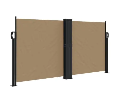 Izvelkams Sānu Aizslietnis, Pelēkbrūna, 120X1000 Cm Vidaxl