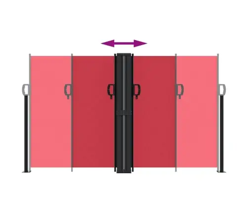 Izvelkams Sānu Aizslietnis, Sarkans, 140X1000 Cm Vidaxl