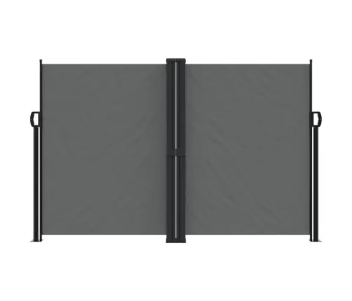 Ištraukiama Šoninė Pertvara, Antracito Spalvos, 160X1000Cm