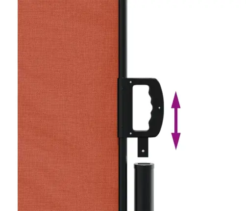 Izvelkama Sānu Markīze, Sarkanbrūna, 160X1000 Cm Vidaxl