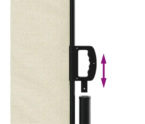 Izvelkama Sānu Markīze, Krēmkrāsā, 180X1000 Cm Vidaxl