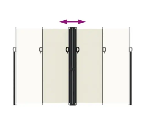 Izvelkams Sānu Aizslietnis, Krēmkrāsa, 220X1000 Cm Vidaxl