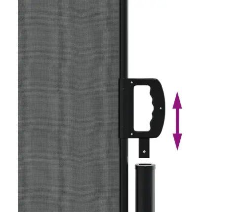 Izvelkams Sānu Aizslietnis, Antracītpelēks, 120X1200 Cm Vidaxl