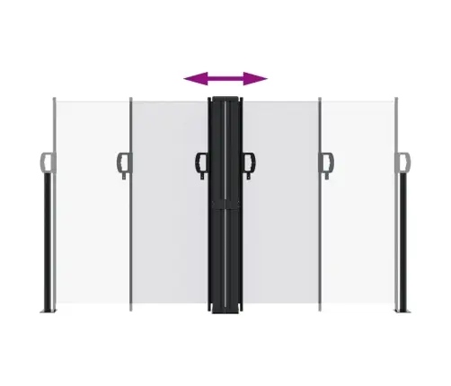 Izvelkama Sānu Markīze, Balta, 140X1200 Cm Vidaxl