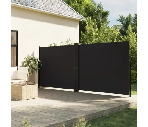 Izvelkams Sānu Aizslietnis, Melns, 160X1200 Cm Vidaxl
