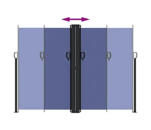 Izvelkama Sānu Markīze, Zila, 180X1200 Cm Vidaxl