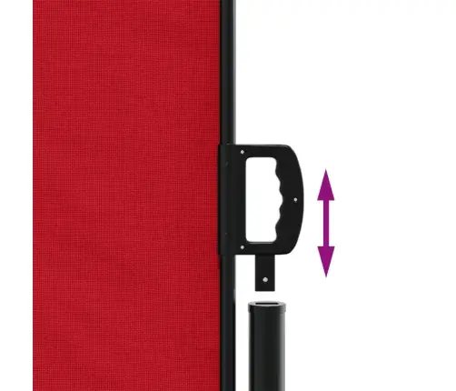 Lahtitõmmatav Külgsein, Punane, 180 X 1200 Cm