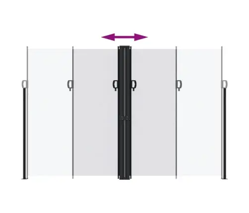 Izvelkama Sānu Markīze, Balta, 220X1200 Cm Vidaxl