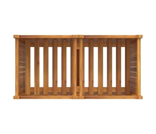 Puķu Kaste Ar Ieliktni, 84X42X75 Cm, Akācijas Masīvkoks Vidaxl