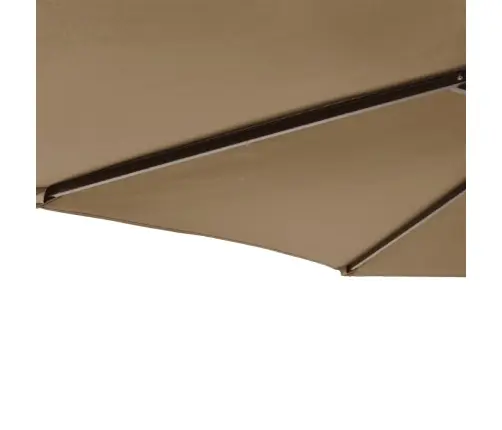 Dārza Saulessargs Ar Tērauda Stabu, Pelēkbrūns, 225X225X212 Cm Vidaxl Dārza Saulessargs Ar Tērauda Stabu, Pelēkbrūns, 225X225X212 Cm Vidaxl