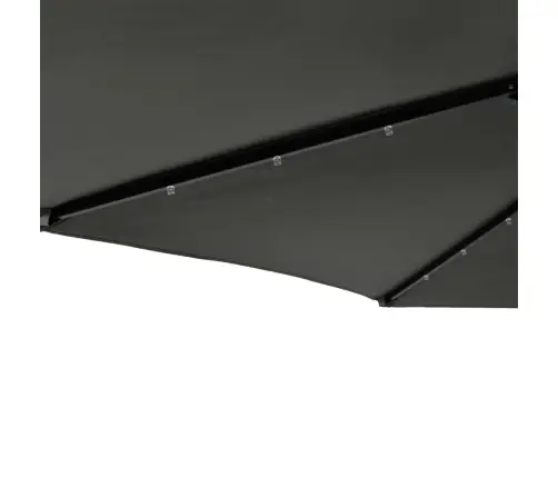 Dārza Saulessargs Led Tērauda Kāts Antracītpelēks 225X225X212Cm Vidaxl