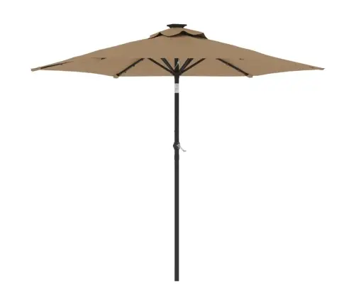 Aia Päikesevari Ledide/Teraspostiga Pruunikashall 225X225X212Cm