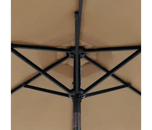 Aia Päikesevari Ledide/Teraspostiga Pruunikashall 225X225X212Cm