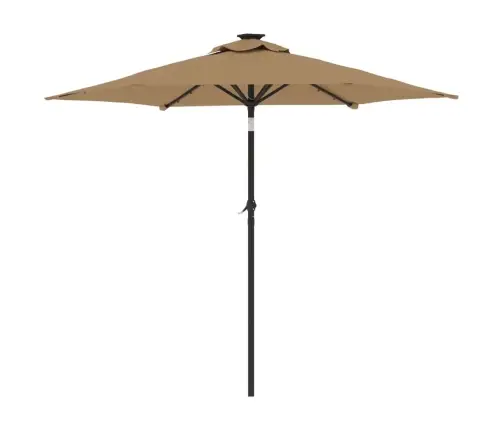 Aia Päikesevari Ledide/Teraspostiga Pruunikashall 225X225X212Cm