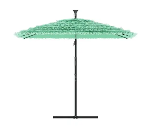 Dārza Saulessargs Ar Tērauda Stabu, Zaļš, 246X246X230 Cm Vidaxl