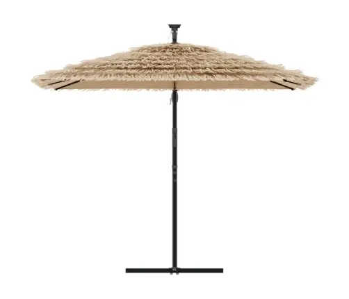 Skėtis Nuo Saulės Su Plieniniu Stulpu, Rudas, 269X269X235Cm