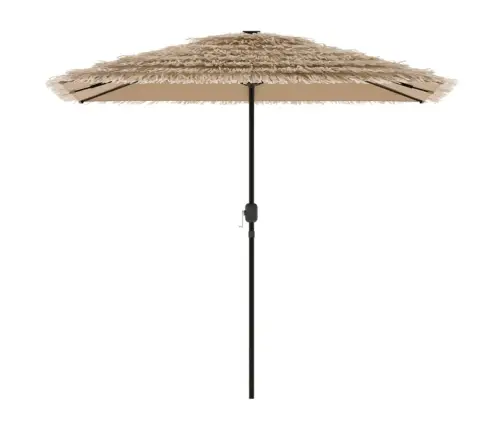 Dārza Saulessargs Ar Tērauda Stabu, Brūns, 248X248X248 Cm Vidaxl