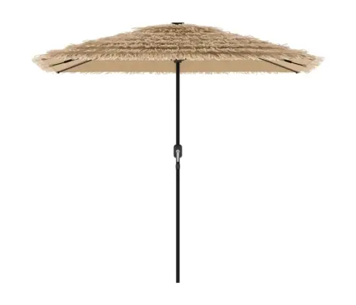 Dārza Saulessargs Ar Tērauda Stabu, Brūns, 248X248X248 Cm Vidaxl