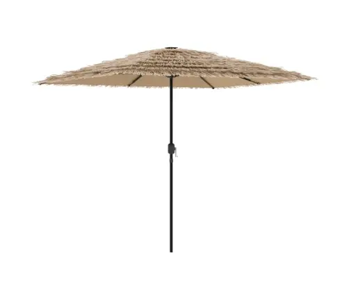 Dārza Saulessargs Ar Tērauda Stabu, Brūns, 248X248X248 Cm Vidaxl