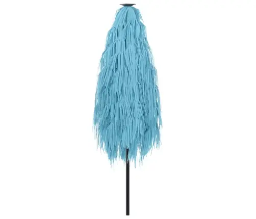 Skėtis Nuo Saulės Su Plieniniu Stulpu, Mėlynas, 223X223X213Cm Skėtis Nuo Saulės Su Plieniniu Stulpu, Mėlynas, 223X223X213Cm