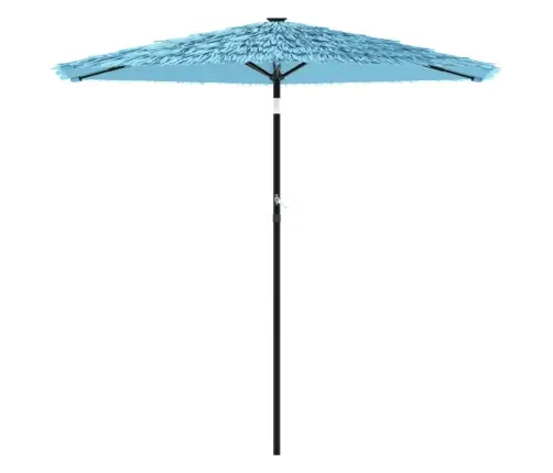 Dārza Saulessargs Ar Tērauda Stabu, Zils, 268X268X226 Cm Vidaxl