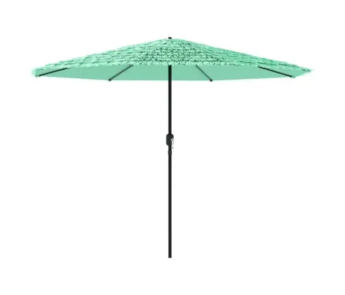 Skėtis Nuo Saulės Su Plieniniu Stulpu, Žalias, 324X324X247Cm