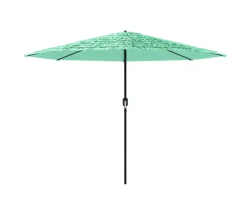 Skėtis Nuo Saulės Su Plieniniu Stulpu, Žalias, 324X324X247Cm