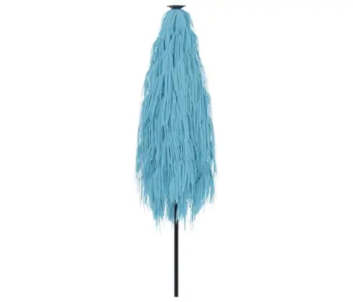 Lauko Skėtis Su Plieniniu Stulpu, Mėlynas, 388X388X248Cm