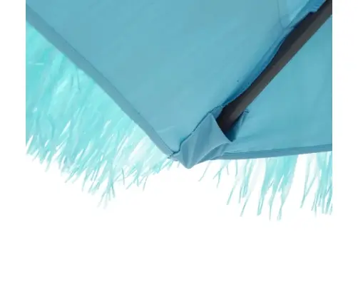 Lauko Skėtis Su Plieniniu Stulpu, Mėlynas, 388X388X248Cm