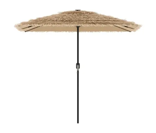 Dārza Saulessargs Ar Led Un Tērauda Stabu, Brūns, 248X248X248Cm Vidaxl Dārza Saulessargs Ar Led Un Tērauda Stabu, Brūns, 248X248X248Cm Vidaxl