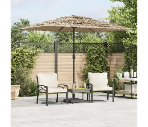 Dārza Saulessargs Ar Led Un Tērauda Stabu, Brūns, 248X248X248Cm Vidaxl Dārza Saulessargs Ar Led Un Tērauda Stabu, Brūns, 248X248X248Cm Vidaxl