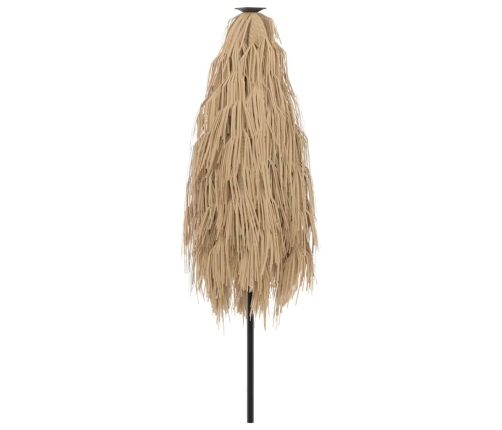 Skėtis Nuo Saulės Su Led/Plieniniu Stulpu, Rudas, 223X223X213Cm
