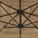 Skėtis Nuo Saulės Su Led/Plieniniu Stulpu, Rudas, 223X223X213Cm