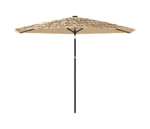 Dārza Saulessargs Ar Led Un Tērauda Stabu, Brūns, 288X288X225Cm Vidaxl Dārza Saulessargs Ar Led Un Tērauda Stabu, Brūns, 288X288X225Cm Vidaxl