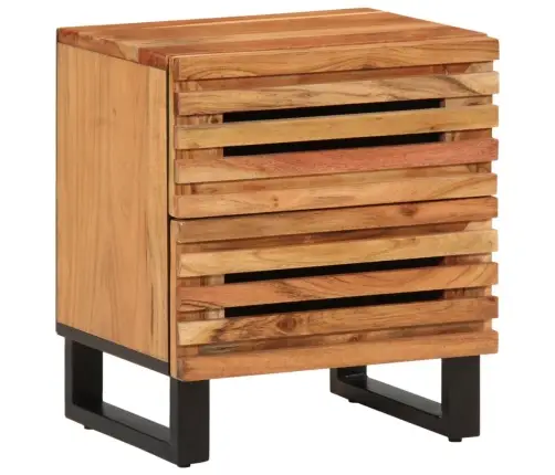 Naktsskapītis, 40X34X46 Cm, Akācijas Masīvkoks Vidaxl