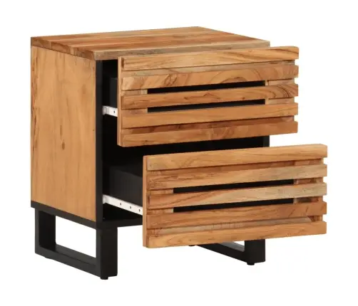 Naktsskapītis, 40X34X46 Cm, Akācijas Masīvkoks Vidaxl