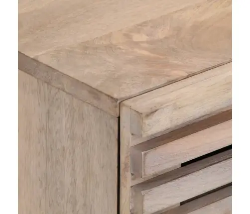 Naktsskapīši, 2 Gab., 40X34X46 Cm, Balināts Mango Masīvkoks Vidaxl