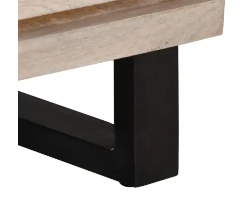 Naktsskapīši, 2 Gab., 40X34X46 Cm, Balināts Mango Masīvkoks Vidaxl