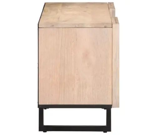 Tv Skapītis, Balts, 105X34X46 Cm, Mango Masīvkoks Vidaxl